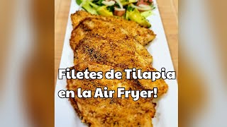 Air Fryer Tilapia  Como Hacer Tilapia Apanada o Empanizada en la Air Fryer [upl. by Materi]