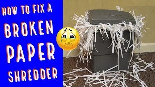 How to Fix a Broken Paper Shredder Fast and Easy Teardown and Repair [upl. by Ahtanaram]