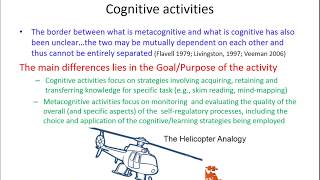 Difference between Metacognitive amp Cognitive Strategies [upl. by Aisak]