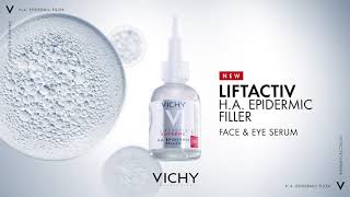 New Hyaluronic Acid Face amp Eye Serum  HA Epidermic Filler  LiftActiv Supreme  Vichy Laboratoires [upl. by Zena]