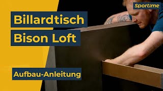 AufbauAnleitung Bison Billardtisch Loft  Schritt für Schritt inkl Ausrichtungstipps [upl. by Akciret]