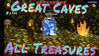 Swordigo Great CavesAll Treasures Complete [upl. by Anyehs]