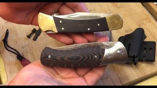 Buck 836 Selkirk Knife VS Buck 110 4 Dot Knife [upl. by Islek354]