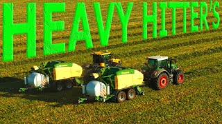 CRANKING Out Haylage Bales in The Foothills of Alberta [upl. by Droc]