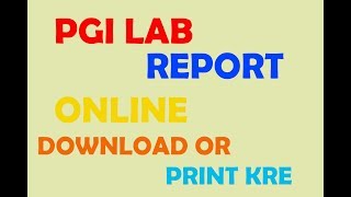 how to download pgi lab report [upl. by Anihpesoj162]