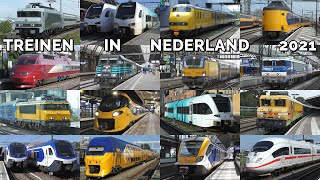 Treinen in Nederland 2021  Trains in The Netherlands 2021 [upl. by Templa]