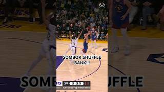 Joker rains in the IMPOSSIBLE Sombor Shuffle 😱 denvernuggets nba basketball jokic shorts [upl. by Milah]