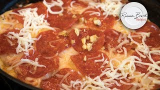 Pan Pizza Recipe  Stove Top  FAST RISE DOUGH  CRISPY [upl. by Capon429]