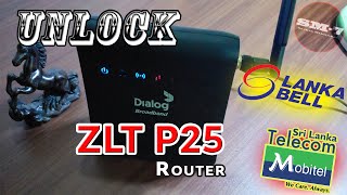 How to unlock Dialog ZLT P25 router With English subtitlesSm7 [upl. by Coco]