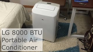 LG 8000 BTU Portable Air Conditioner Review [upl. by Luella]