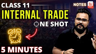 INTERNAL TRADE class 11 ONE SHOT  business studies chapter 10  Gaurav Jain [upl. by Diehl]