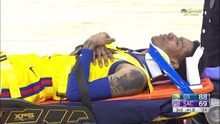 Patrick McCaw Scary INJURY  Warriors vs Kings  March 31 2018  201718 NBA Season [upl. by Amelia]