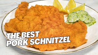 Best amp Easy PORK SCHNITZEL in 10 Minutes German PORK SCHNITZEL Recipe by Always Yummy [upl. by Leanatan]