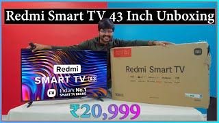 REDMI Smart TV 43 Inch Unboxing amp Giveaway  Quick Review  Amazing  ₹20999 with Android 11🔥🔥 [upl. by Nivk270]