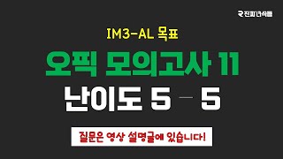 오픽 모의고사 11 난이도 55 [upl. by Llemej]