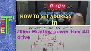 How to set address in power flex 40 drive [upl. by Ragland]