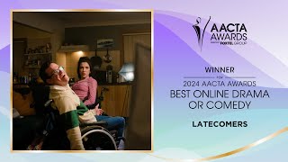 Latecomers wins the 2024 AACTA Award for Best Online Comedy or Drama [upl. by Tartaglia]