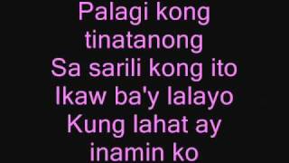 kung alam mo lang with lyrics [upl. by Naujd256]