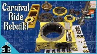 Worm Gearbox Repair Carnival Ride Rebuild [upl. by Niatsirk]