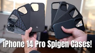 iPhone 14 Pro amp Pro Max Spigen Cases Review [upl. by Ahsirpac]