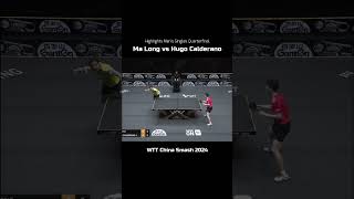 Ma Long vs Hugo Calderano best points China Smash 2024 malong shorts tabletennis [upl. by Atinahs]