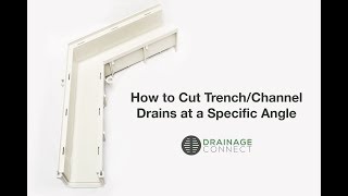 How to Cut TrenchChannel Drains at a Specific Angle [upl. by Nek]