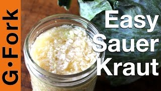 Easy Sauerkraut Recipe  GardenFork [upl. by Oirazan]