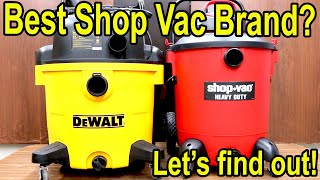 Best Shop Vac Ridgid vs Shop Vac DeWalt Stanley Hart Craftsman [upl. by Guidotti]