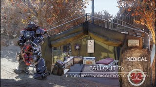 Fallout 76 Camp Build Hidden Responders Outpost [upl. by Angelica529]