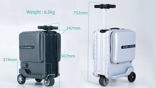 Business suitcasemobility scooterriding luggageAirwheel SE3 Mini you would like to have a trip [upl. by Anerb]