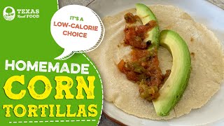 Homemade Corn Tortillas  Corn Tortilla Recipe [upl. by Eilesor]