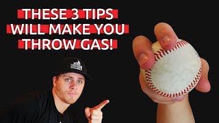 How To 3 Tips To Throw Faster  Baseball Throwing Tips [upl. by Avigdor]