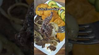 Bistec Encebollado 🇵🇷 Puerto Rican style steak amp onion bistecencebollado puertoricanfood [upl. by Aila]