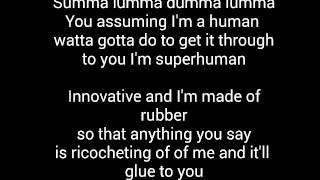 EminemRap God Supersonic Speed Rap Lyrics [upl. by Rothmuller913]