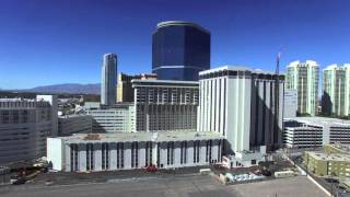 Riviera Casino Demolition Begins in Las Vegas [upl. by Gnod4]