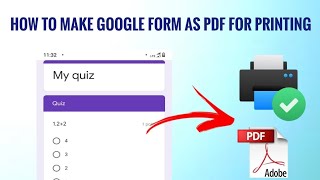 How to print or download or convert Google forms as Pdf file 2020 [upl. by Gildas]