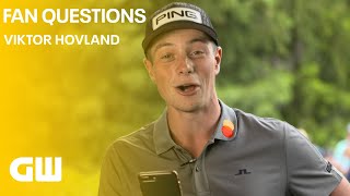 Fan Questions  Viktor Hovland  Golfing World [upl. by Nivrehs]