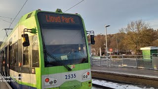 Rare destination journey on the croydon tramlink New addington to Addington village [upl. by Bullough]