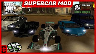 How to install Super cars mods in GTA San Andreas  Gameplay [upl. by Einhapets]