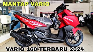 VARIO 160 CBS 2024 TERBARU WARNA MATTE RED KOKOH DAN KEREN 🔥 [upl. by Luelle939]