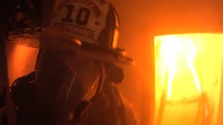 Firefighter Helmet Cam Clearbrook VA Structure Fire [upl. by Yuk73]