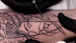 Sharp  Tattoo time lapse [upl. by Katya849]