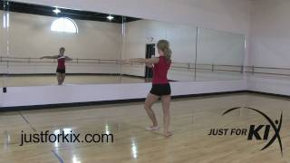 Basic Pirouette Tutorial and Demonstration From Just For Kix [upl. by Courtenay]