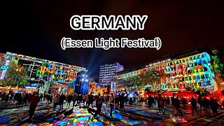 HikingTravel239GERMANYEssenLight Festival [upl. by Hammerskjold]