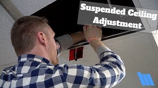 How To Adjust A Suspended Ceiling [upl. by Starks]