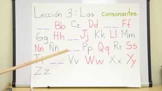 Lesson 3  Las Consonantes Clase de Español Para Adultos [upl. by Redmer125]