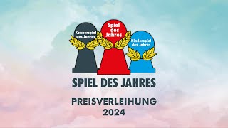 Preisverleihung Spiel des Jahres 2024 Kinderspiel des Jahres 2024 und Kennerspiel des Jahres 2024 [upl. by Serdna]