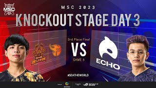 EN MSC Knockout Stage Day 3  BURN X FLASH VS ECHO  Game 5 [upl. by Nugent]