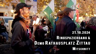 Spaziergang und Montagsdemo 21102024 in Zittau [upl. by Moht]