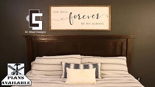 DIY King Size Farmhouse Bed  Plans Available [upl. by Coveney157]